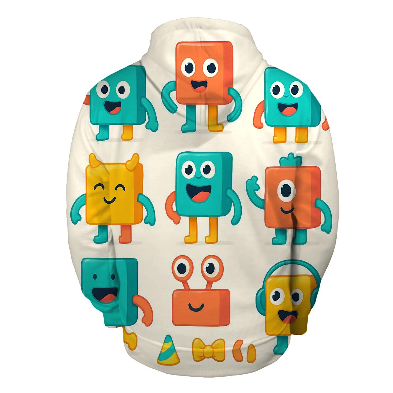 Playful Modular Monsters premium hoodies