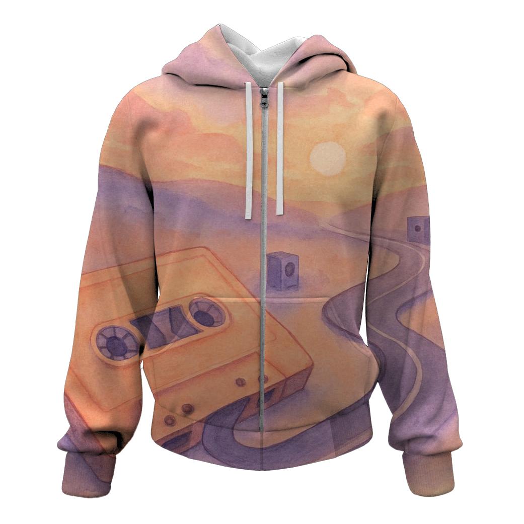 Sunset Road Mixtape premium hoodies