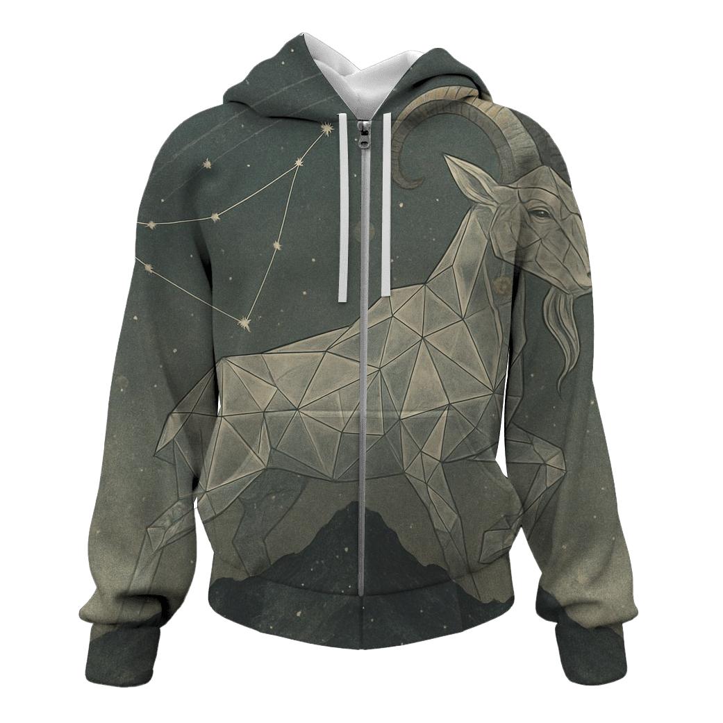 Capricorn Mountain Goat Nebula custom hoodies