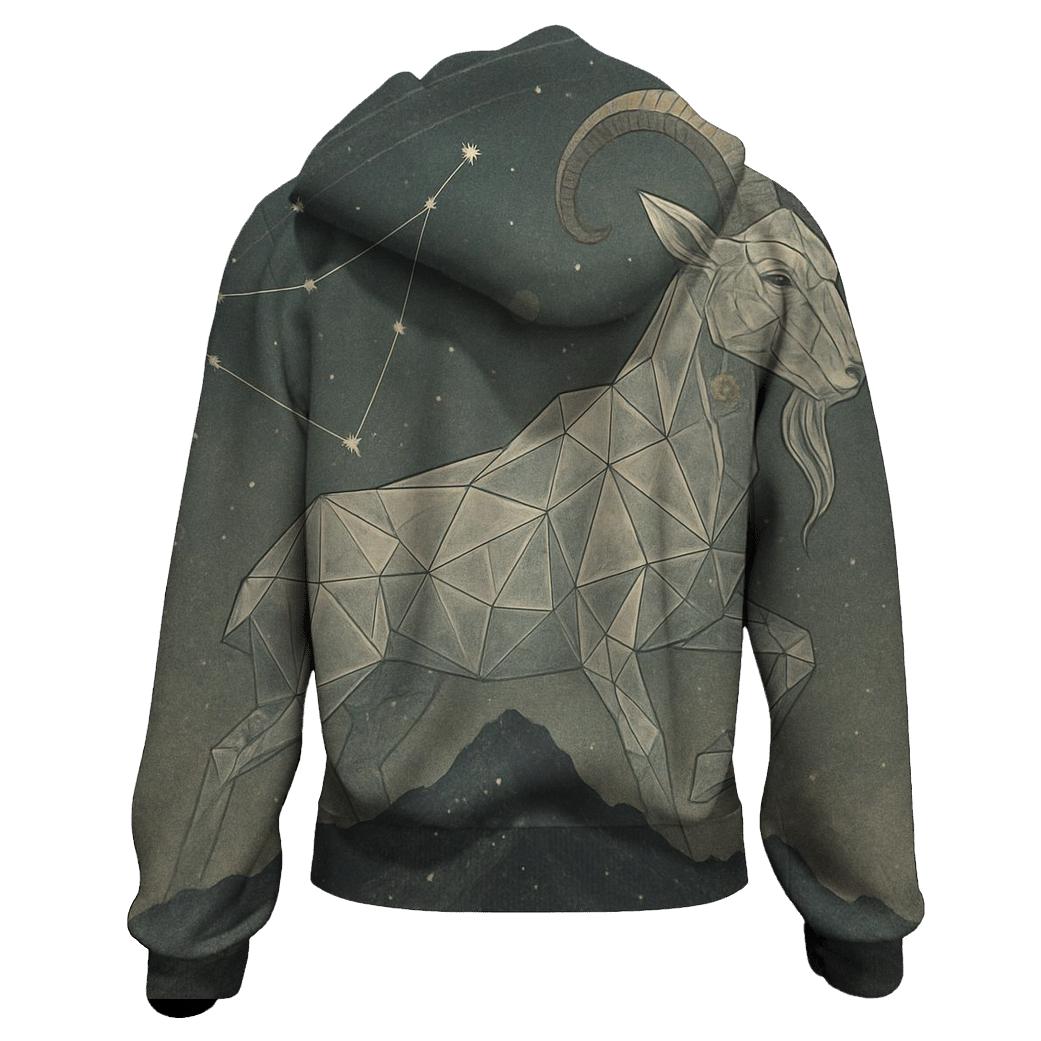 Capricorn Mountain Goat Nebula custom hoodies