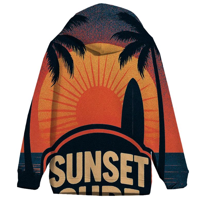 Retro Wave Surf Club hoodie trends