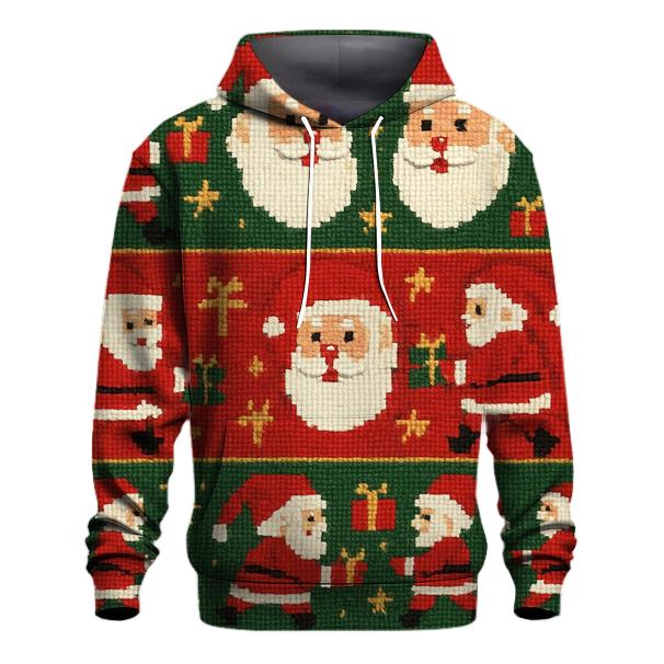 Pixel Santa Parade Design hoodie trends