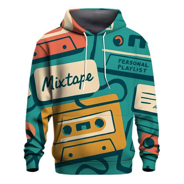 Cassette Tape Collage zip-up hoodies