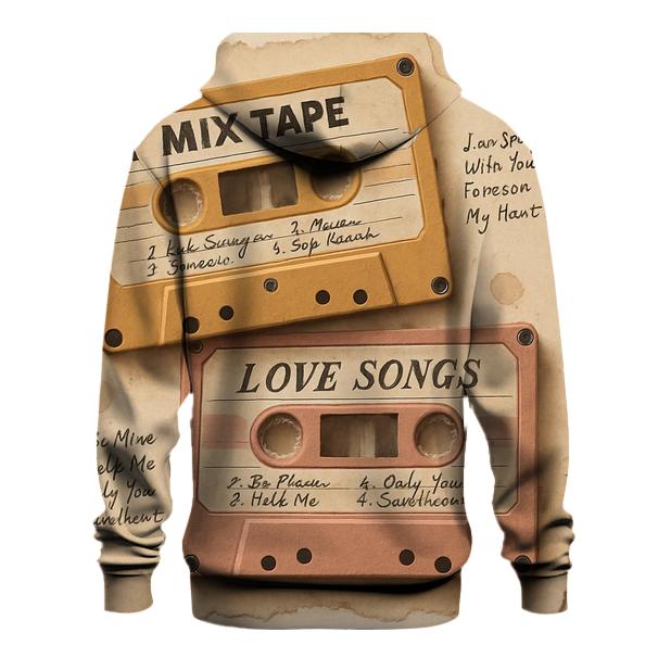 Retro Cassette Tape Collage hoodie styles