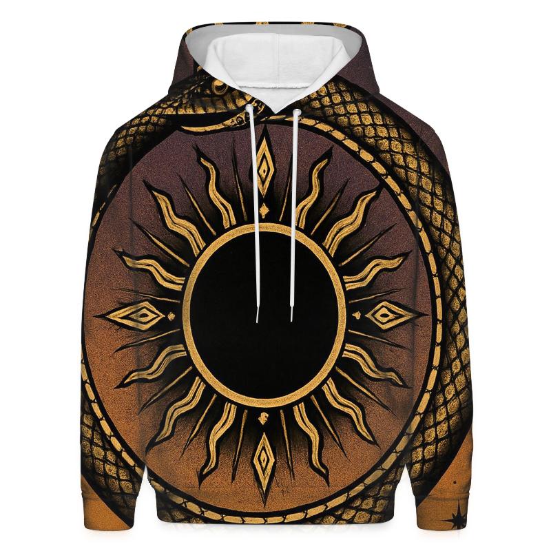Solar Eclipse Ouroboros Crown premium hoodies