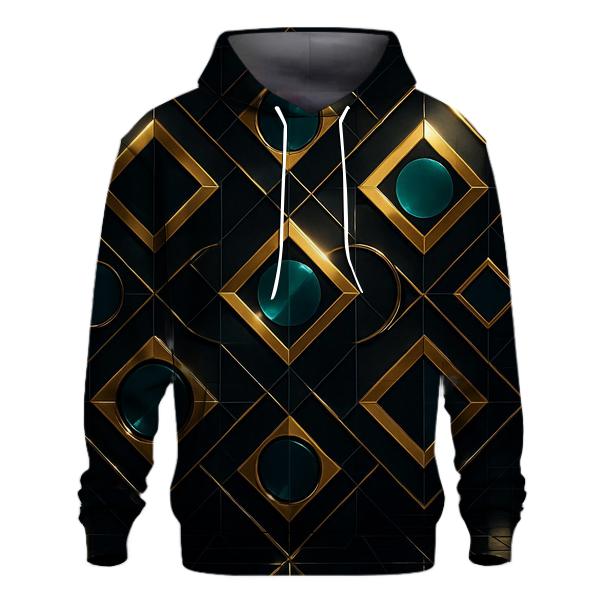 Disco Mirror Geometry lightweight hoodies