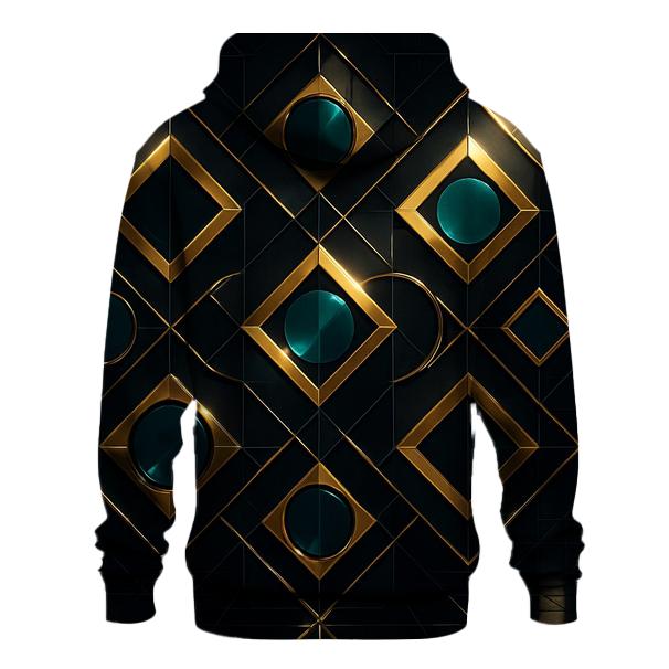 Disco Mirror Geometry lightweight hoodies