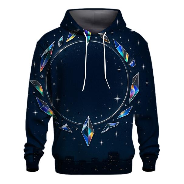 Midnight Prism Halo graphic hoodies
