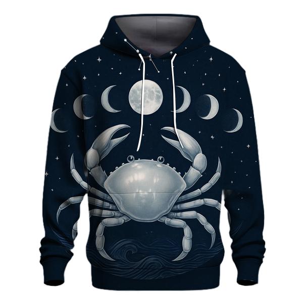 Cancer Moon Phase Cycle designer hoodies