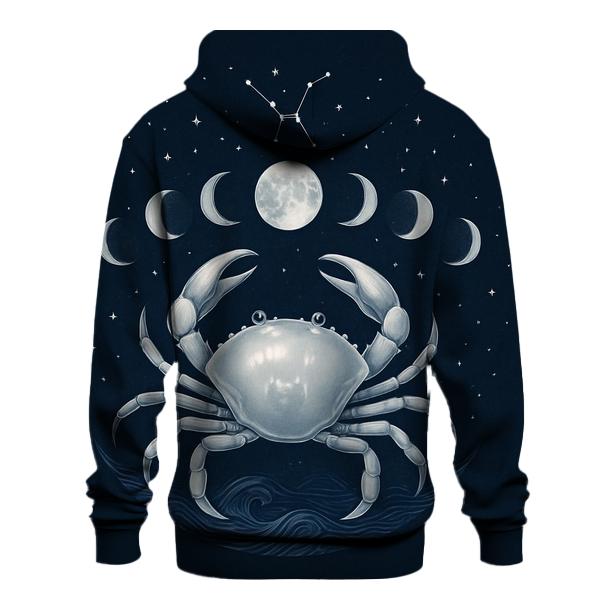 Cancer Moon Phase Cycle designer hoodies
