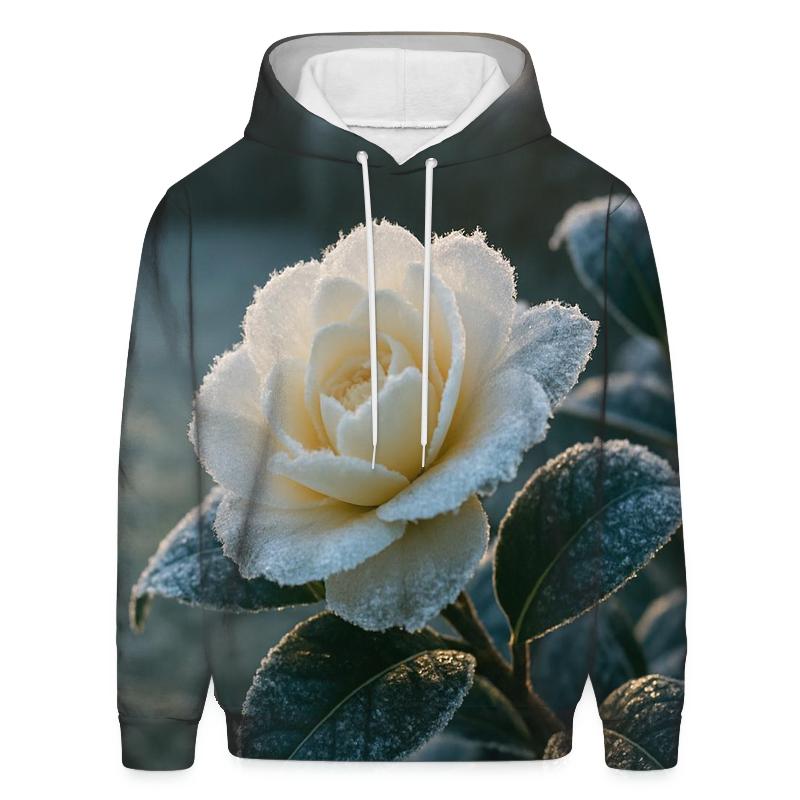 Camellia Frosted Morning embroidered hoodies