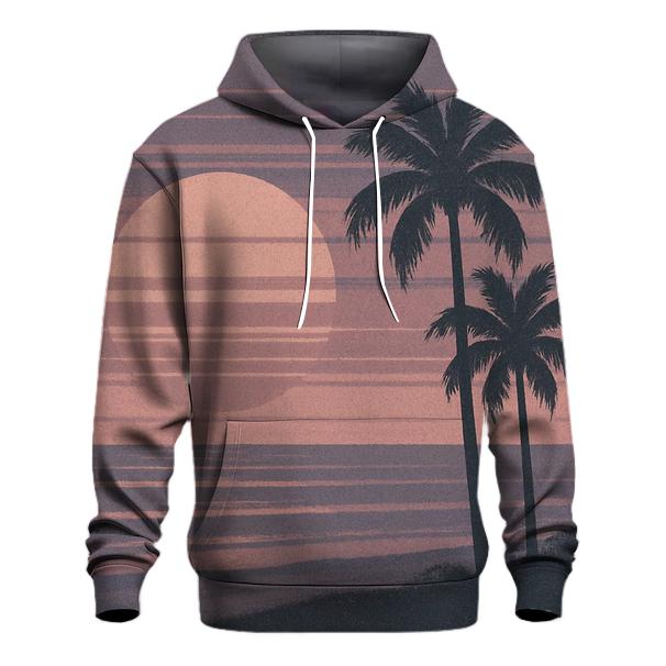 VHS Static Sunset hoodie trends