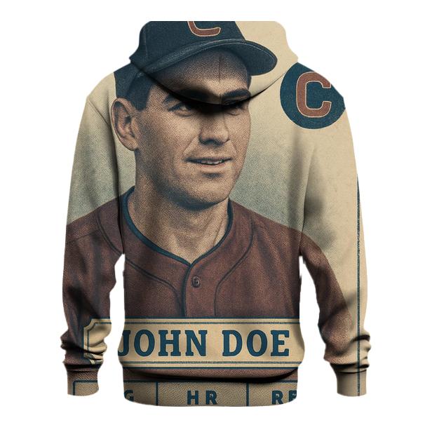 Old School Baseball Card heavyweight hoodies