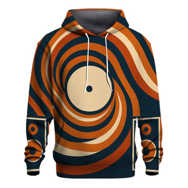 Sunburst Vinyl Waves embroidered hoodies