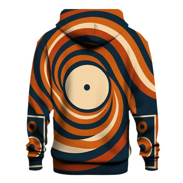 Sunburst Vinyl Waves embroidered hoodies