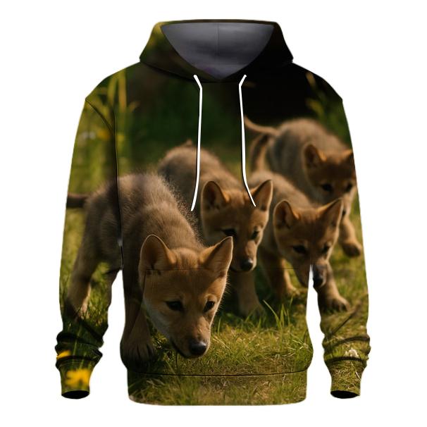 Pups Learning To Stalk heavyweight hoodies