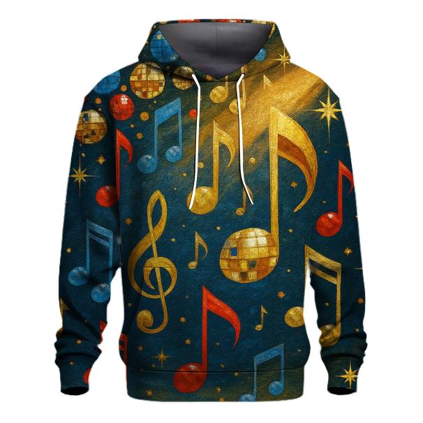 Disco Dot Cascade embroidered hoodies