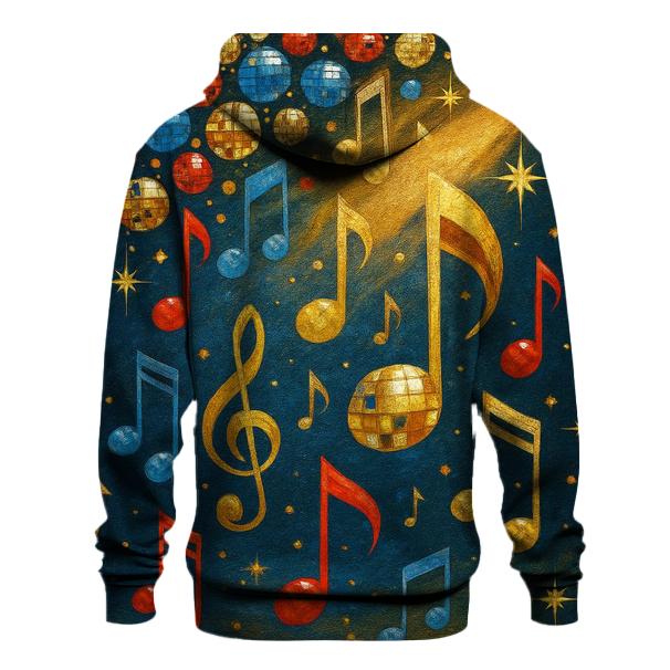 Disco Dot Cascade embroidered hoodies
