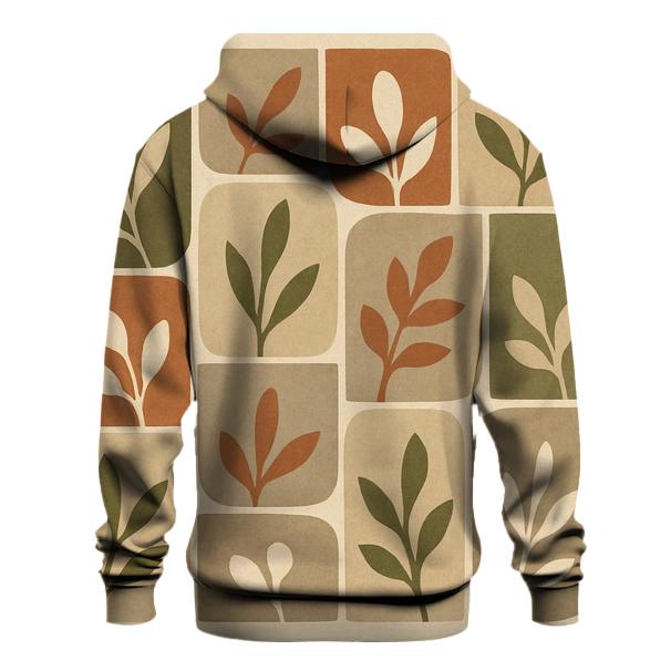 Earth Tone Mosaic embroidered hoodies