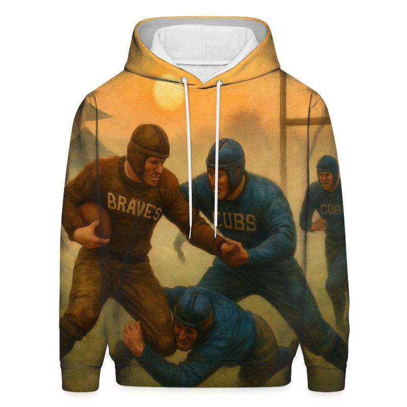 Prairie Duel At Dawn embroidered hoodies