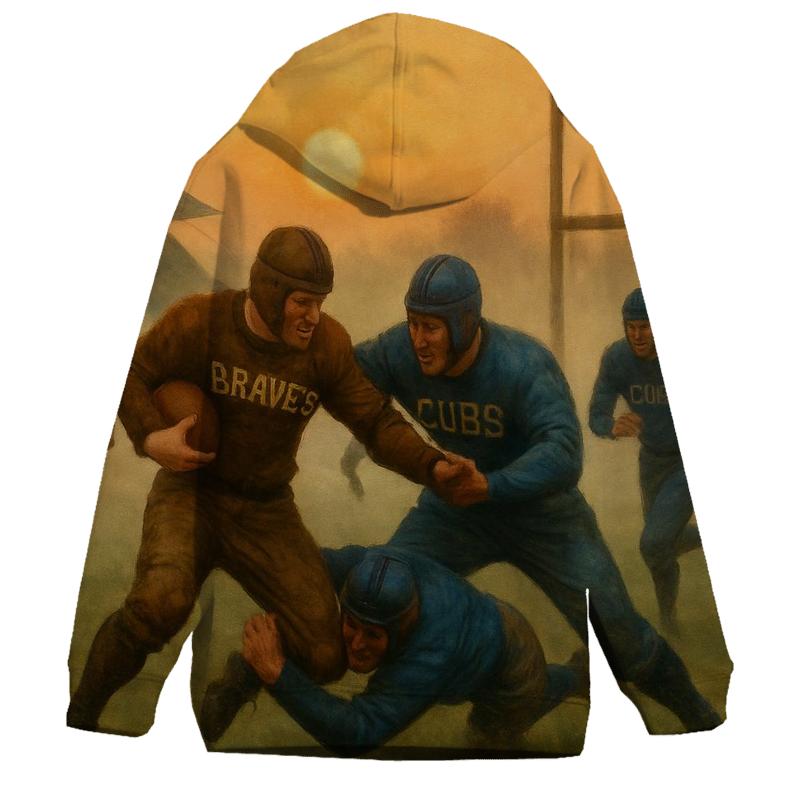 Prairie Duel At Dawn embroidered hoodies