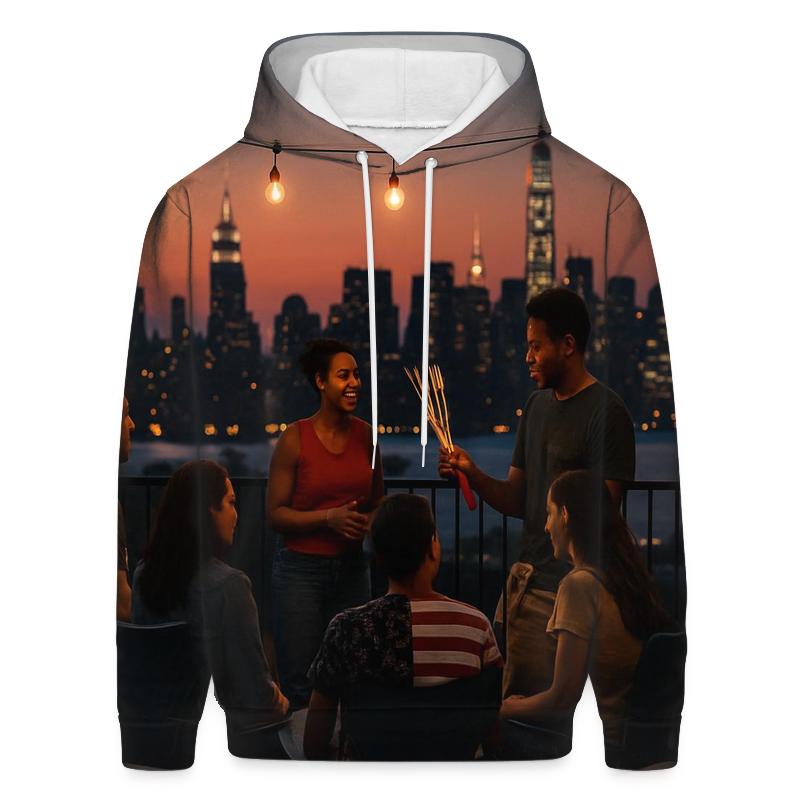 Fourth Of July Rooftop Assembly heavyweight hoodies