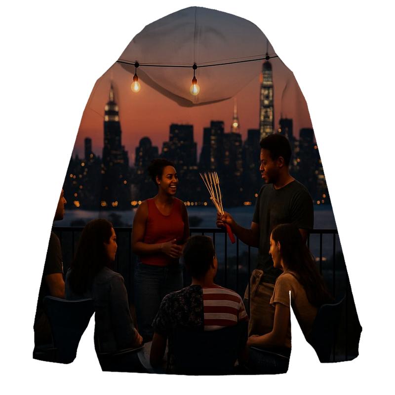 Fourth Of July Rooftop Assembly heavyweight hoodies
