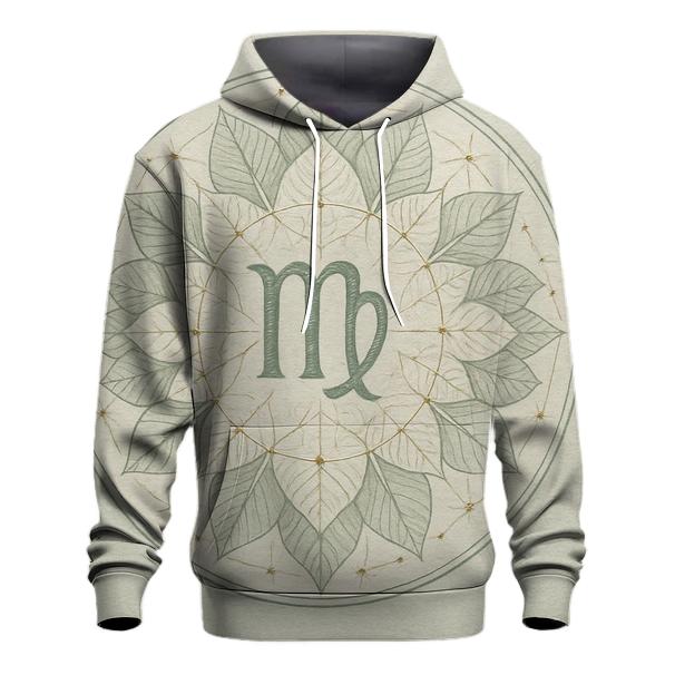 Virgo Earth Mandala Pattern custom hoodies