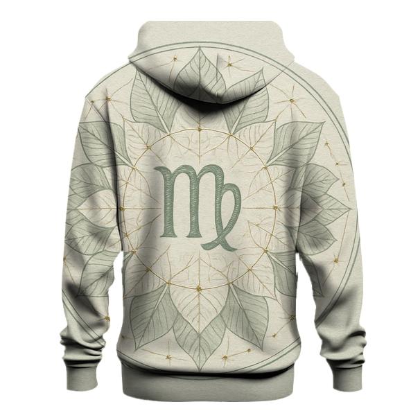Virgo Earth Mandala Pattern custom hoodies
