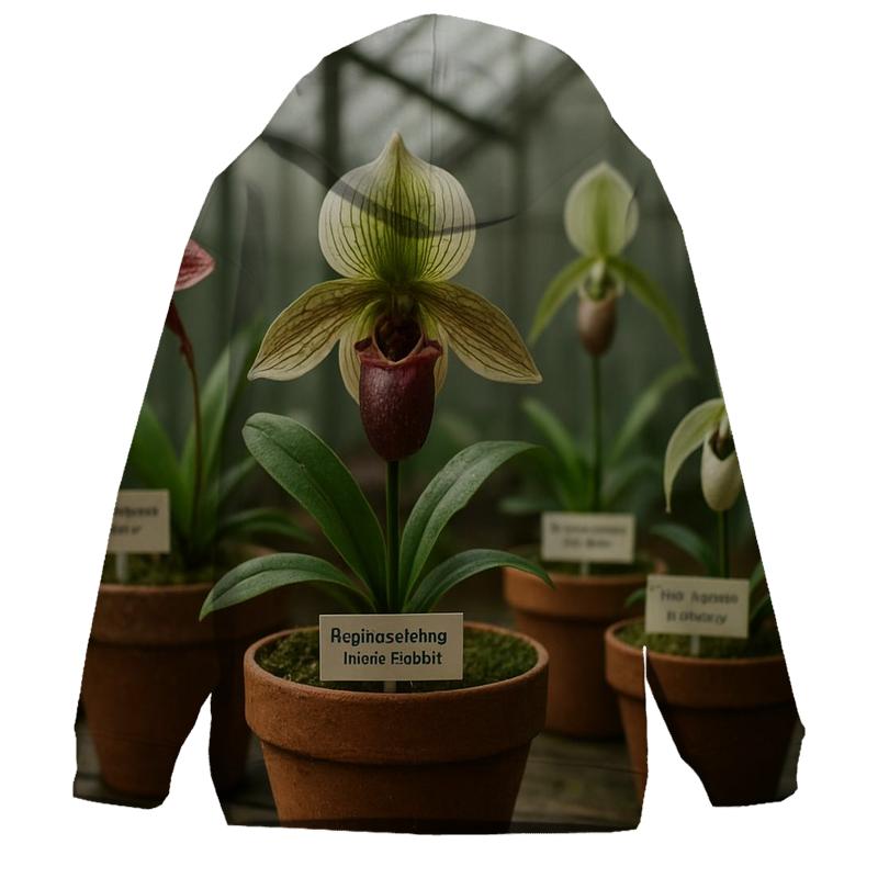 Greenhouse Orchid Conservation Bench printed hoodies