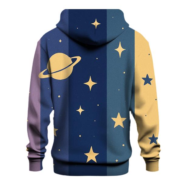 Cosmic Retro Stripes printed hoodies