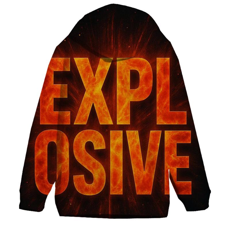 Solar Flare Typography custom hoodies