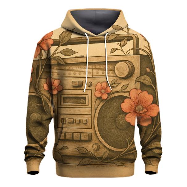 Boombox Floral Remix custom hoodies