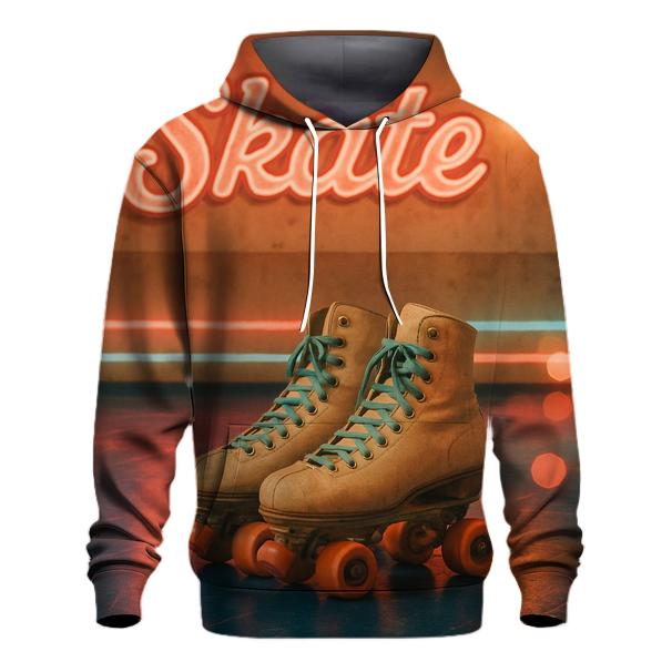 Retro Roller Rink Neon heavyweight hoodies