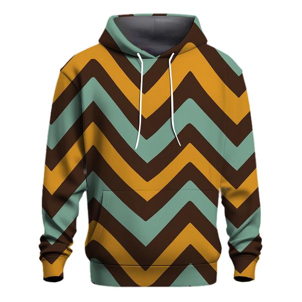 Mod Wave Chevron embroidered hoodies