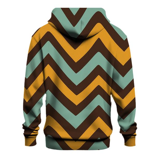 Mod Wave Chevron embroidered hoodies