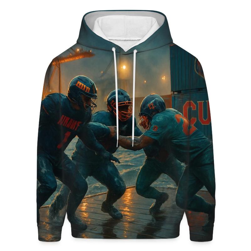 Harbor Night Blitz embroidered hoodies