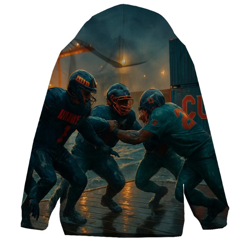 Harbor Night Blitz embroidered hoodies