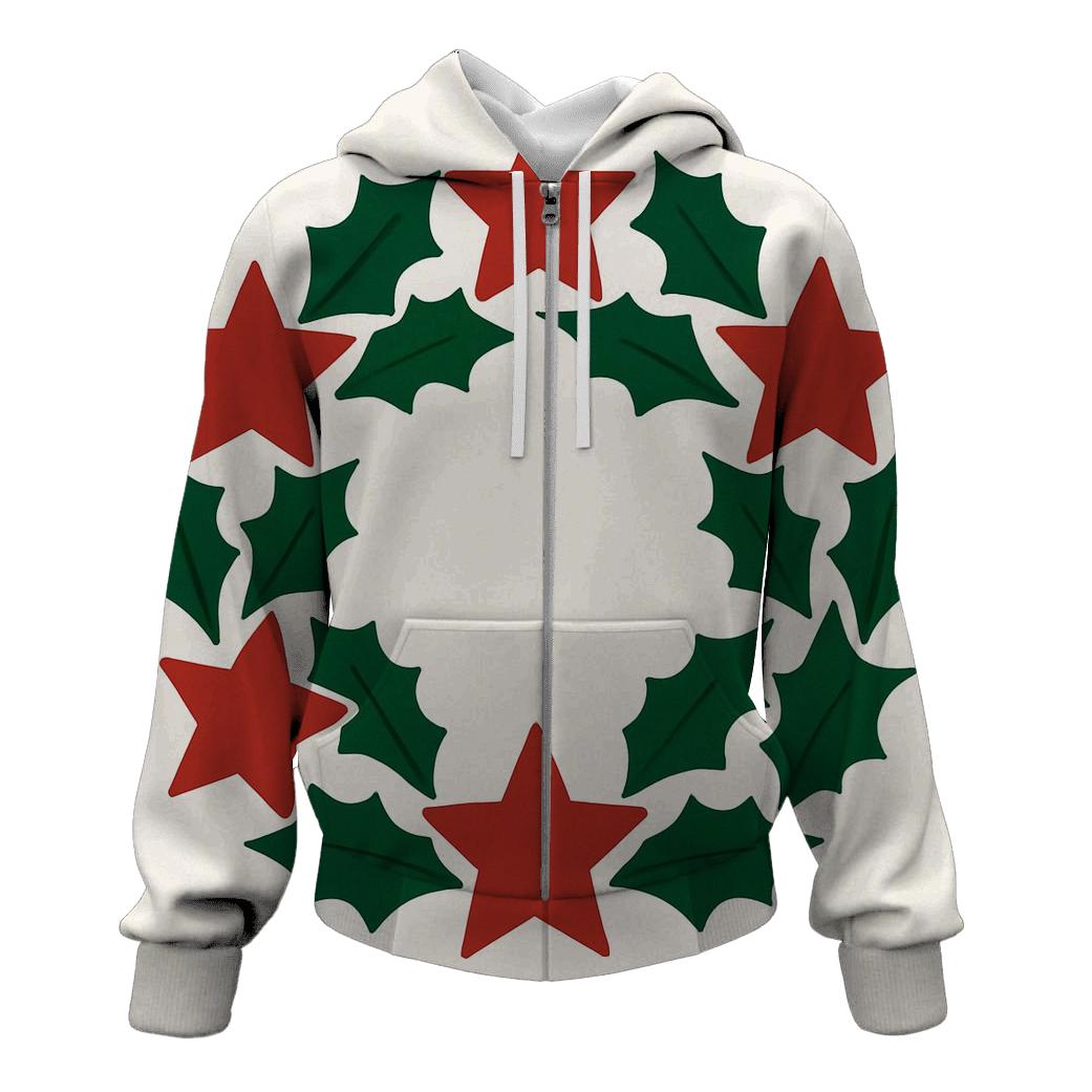 Starlit Wreath zip-up hoodies