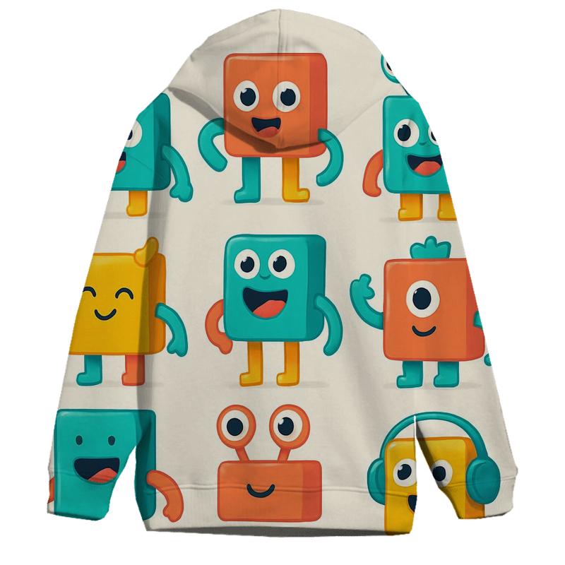 Playful Modular Monsters designer hoodies