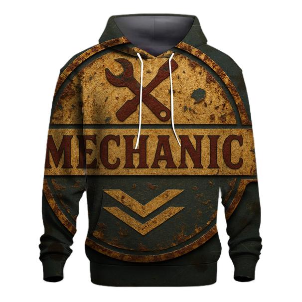 Antique Automotive Garage Sign lightweight hoodies