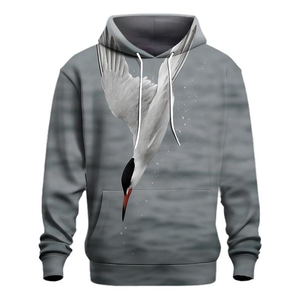 Pelagic Archer Common Tern Dive printed hoodies