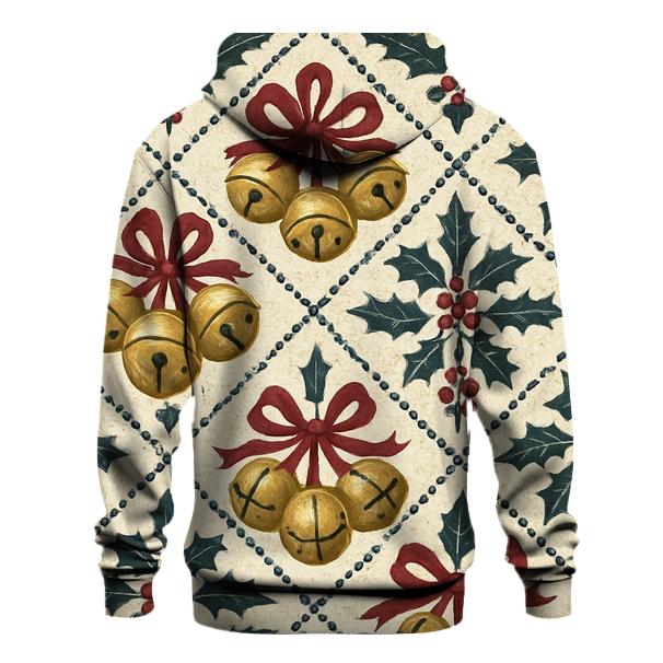 Sleigh Bell Crisscross Design premium hoodies