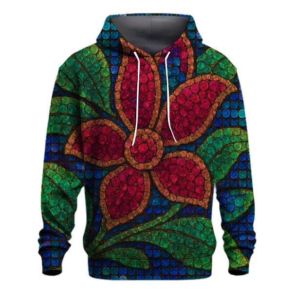 Sequin Garden Mosaic printed hoodies