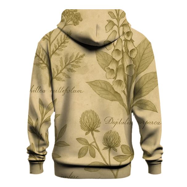 Sepia Botanical Illustration custom hoodies