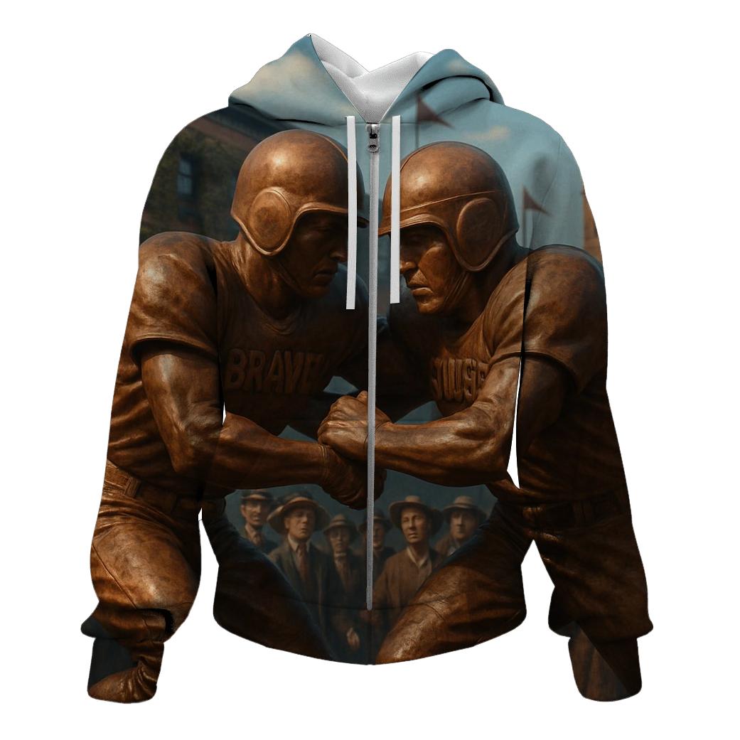 Historic Rivalry In Bronze And Sky hoodie trends
