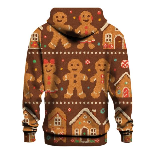 Gingerbread Village Parade Design embroidered hoodies