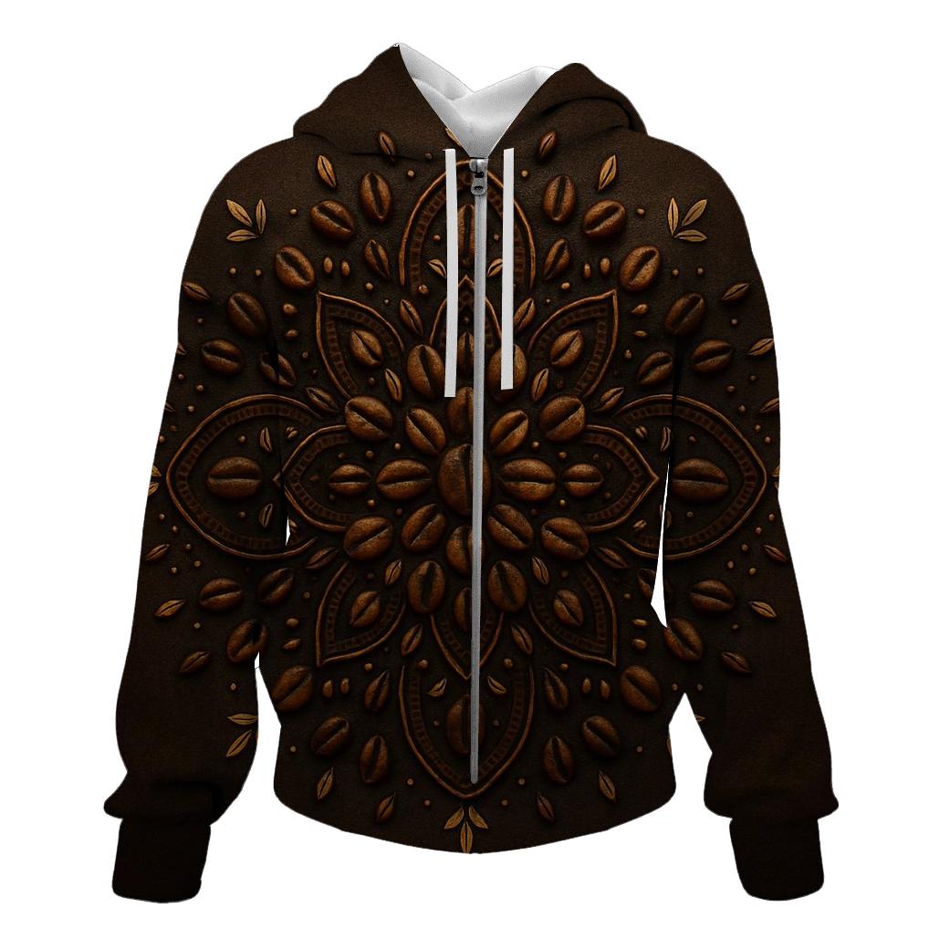 Bean Mandala Circle hoodies fashion