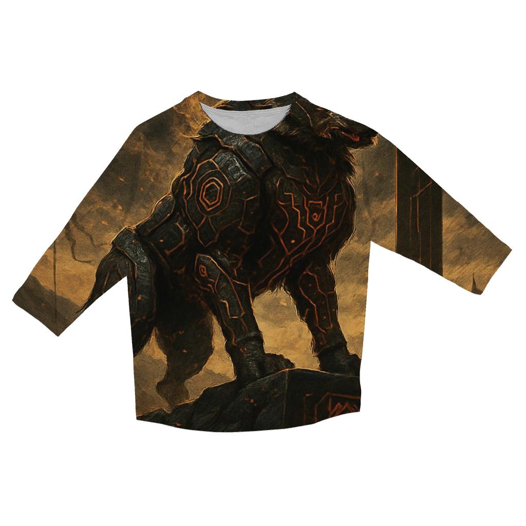 Runic Ironwolf Vanguard casual three quarter sleeve shirts