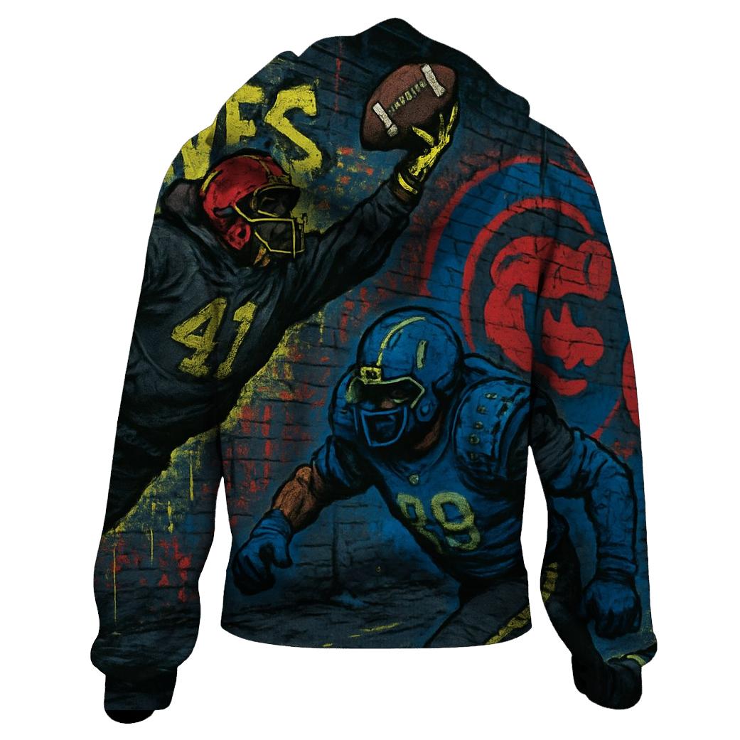 Graffiti Alley Gridiron pullover hoodies